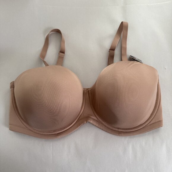 New Wacoal Womens 44G Nude Red Carpet Full Figure Underwire Strapless Bra 854119 - Picture 5 of 8